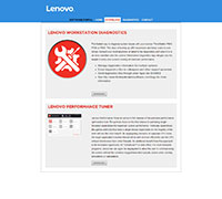 Lenovo Workstation download page