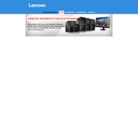 Lenovo Workstation landing page